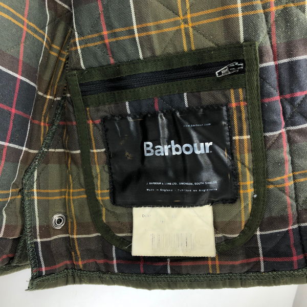 お得セット キルティングジャケット バブアー Barbour 古着 コーデュロイ襟 N 中古 メンズm オリーブ系 イングランド製 コート ジャケット Www Albero Pl