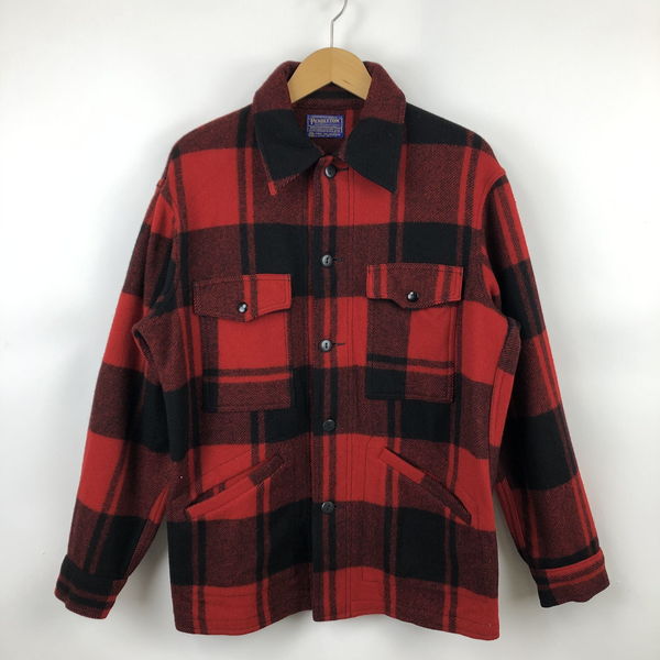 安い購入 古着 Pendleton ペンドルトン ウールジャケット Made In Usa チェック柄 70 80年代 ヴィンテージ レッド系 メンズm 中古 N 第1位獲得 Mundotour Cl