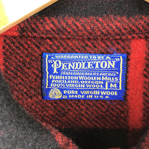 安い購入 古着 Pendleton ペンドルトン ウールジャケット Made In Usa チェック柄 70 80年代 ヴィンテージ レッド系 メンズm 中古 N 第1位獲得 Mundotour Cl