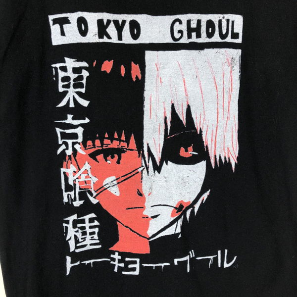 楽天市場 古着 東京喰種 トーキョーグール アニメ コミックtシャツ 金木研 ブラック系 メンズm 中古 N 古着lab