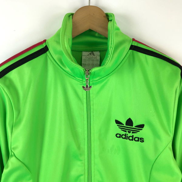 楽天市場 古着 Adidas アディダス ジャージ トラックジャケット Chile62 ネオンカラー グリーン系 レディースm 中古 N0277 古着lab