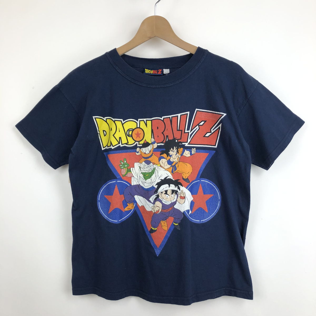 【古着】 DRAGON BALL Z ドラゴンボールゼット プリントTシャツ アニメTシャツ 孫悟飯 ピッコロ ネイビー系 レディースM 【中古】  n030175 | 古着Lab