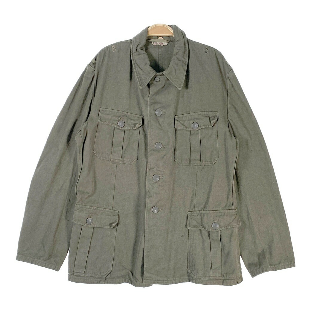 vintage カーキ ミリタリー ブッシュジャケット ベルト付き 1950年 1240001081902_2.jpg