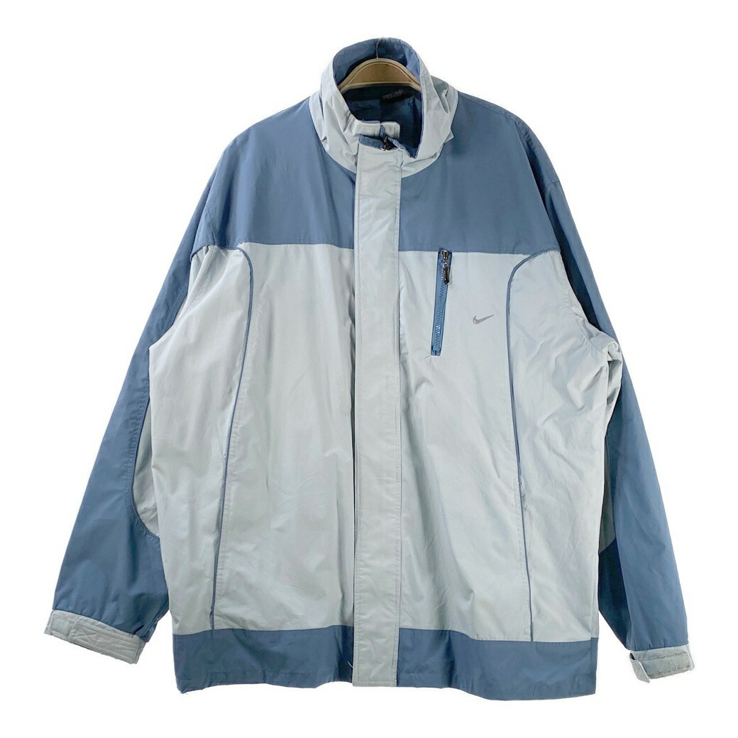 美品NIKE ナイロンジャケット　グレー　ネイビー 楽天市場】『美品』 NIKE ナイキ CLIMA-FIT ナイロンジャケット