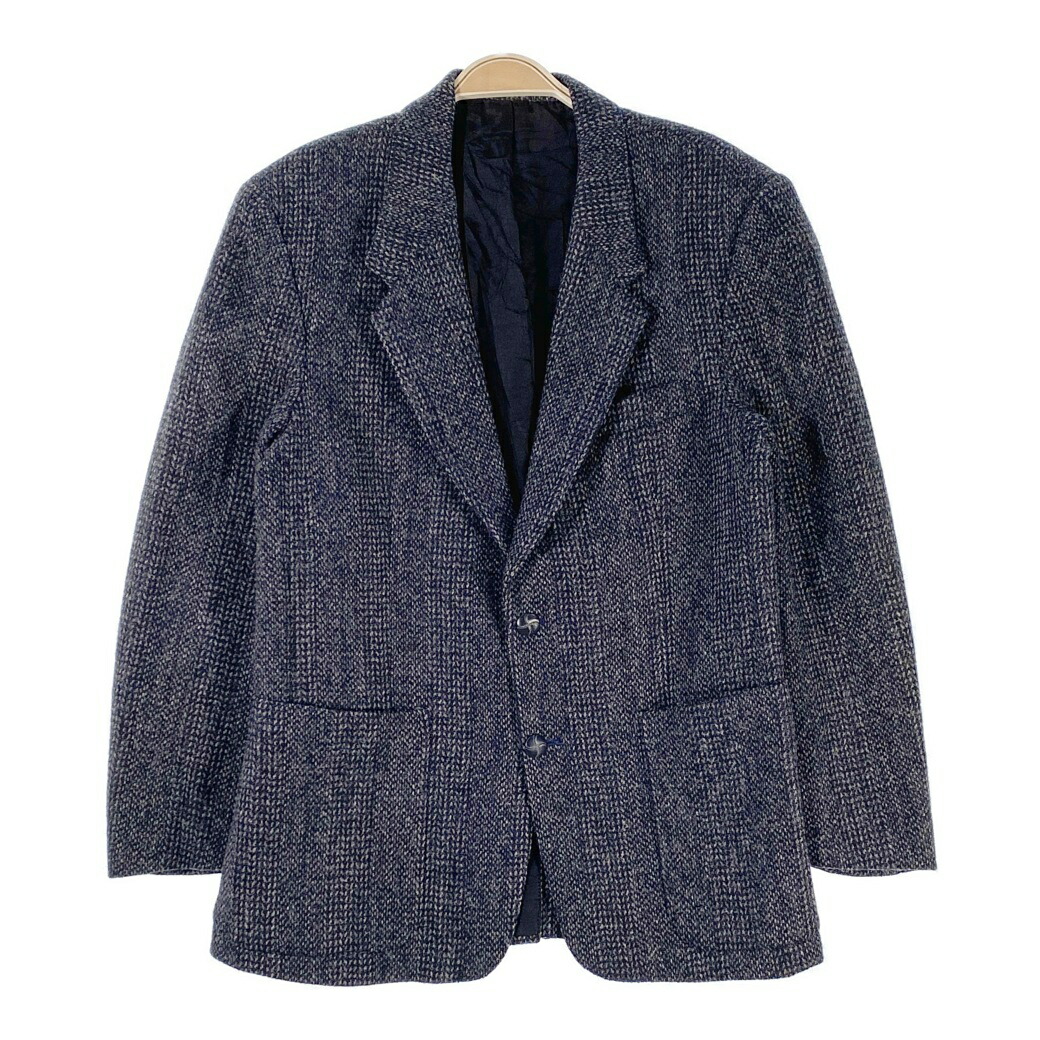 ♠ひこ帝人メンズショップ✨美品　ハリスツイード　テーラードJK　ヘリンボー ♤ひこ帝人メンズショップ✨美品 ハリスツイード テーラードJK