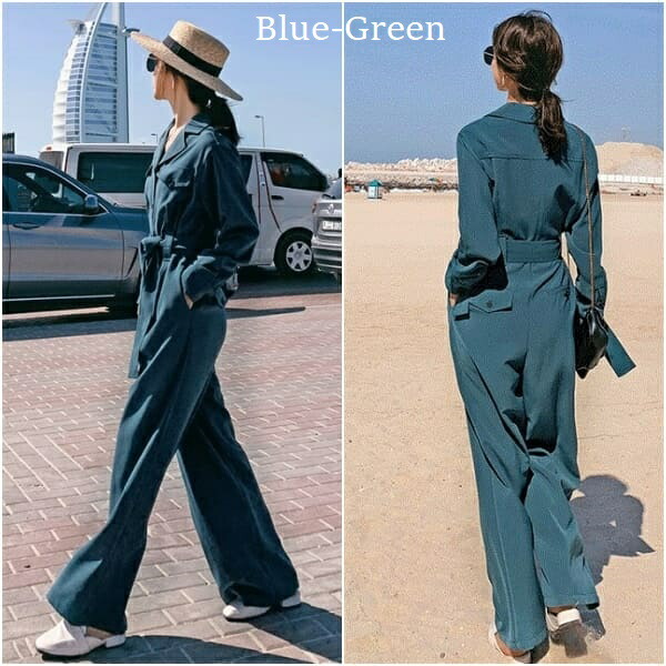 素的め レディース 流行り物 オール御宿ワン レディース 飛び込みスーツ レディース プラグ 長袖 レディース ぐずぐず 体型埋合 巨大大いさ 2xl ウェストライン栄典 着やせ ウエスト符帳 ウエストリボン りぼん ワイドショーツ ロングパンツ 細見え 着痩せ 2色艶 送料無料