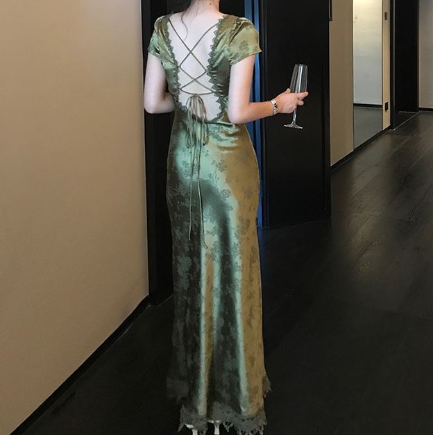 韓国ファッション バックシャン フォーマル ワンピース きれいめ ワンピース 花柄フレアシルエットワンピース 春 夏 秋 冬 きれいめ パーティードレス フラワー Aライン 上品 ワンピース 清楚 エレガント Lindnercapital Com