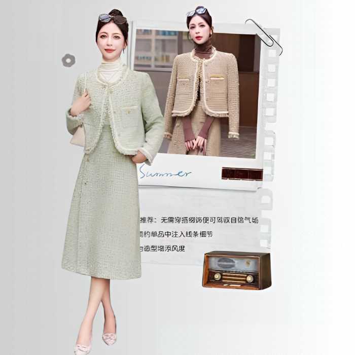 楽天市場】きれいめ レディースファッション ツィード セットアップ