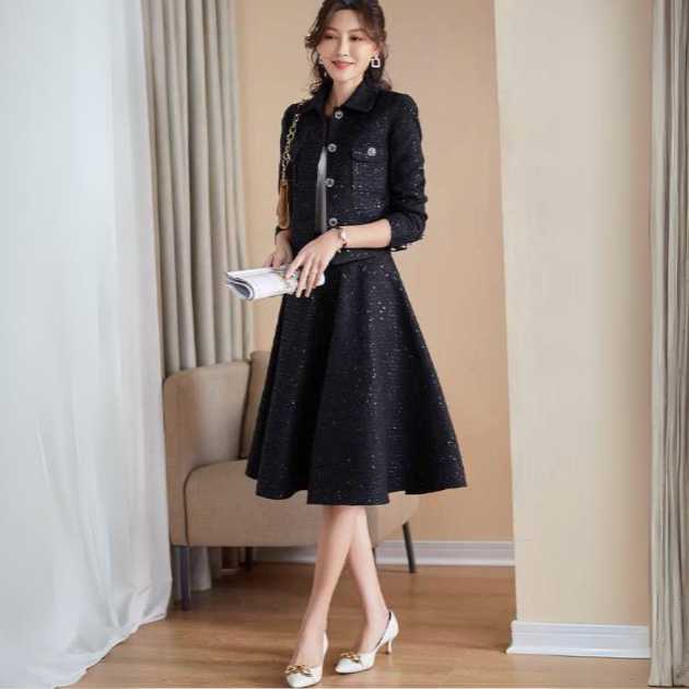 楽天市場】きれいめ レディースファッション ツィード セットアップ