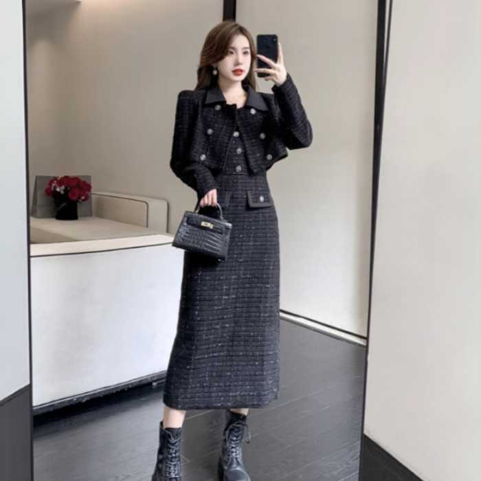 楽天市場】きれいめ レディースファッション ツィード セットアップ