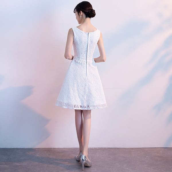 きれいめ レディース ファッション パーティードレス 代30代40代 膝丈ドレス ひざ丈 ワンピース レースドレス 総レース エレガント スタイル 刺繍 Aラインワンピース ノースリーブ フレアワンピース フレアー ハイウエスト オケージョン 上品 大きいサイズ 春 夏