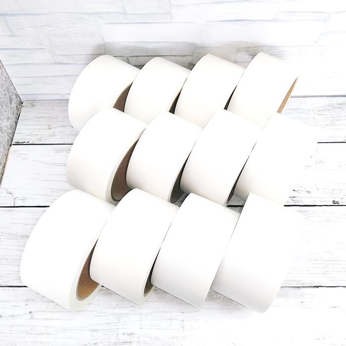 楽天市場 大特価 ガムテープ 安い 布テープ アウトレット 送料無料 白テープ 白いテープ 白いガムテープ 送料無料 50mm 10m 12巻 ホワイトオンリー アウトレット 工作 ハンドメイド Diy アウトレット 布粘着白テープ 数量限定 エシカル消費 やっちゃば