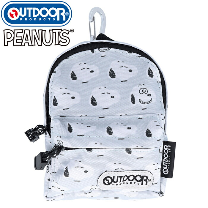 【楽天市場】【送料無料】OUTDOOR アウトドア ペンケース BACKPACK バックパック ピーナッツ スヌーピー フェイスアップ グレー