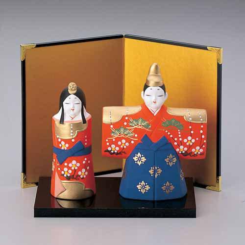 【送料無料】【日本製】平安雛 都立雛（中）（置物 インテリア ひな人形 ひな祭り ギフト プレゼント 贈り物 お祝い 出産祝い 初節句） 【送料無料（沖縄県・離島は除く）】