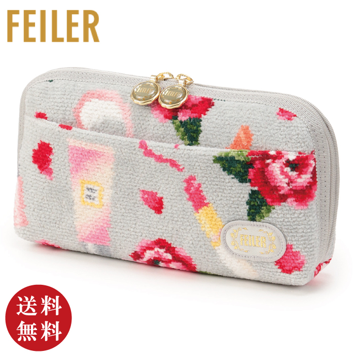 新品タグ付 フェイラー お花柄 長財布 多機能ポーチ FEILER - 新品タグ付☆フェイラー FEILER☆便利ポーチ☆お財布