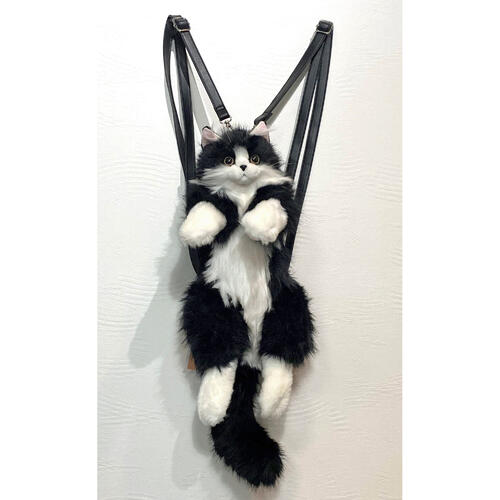 【Chongker】ぬいぐるみバックパック ハチワレ （ねこ ネコ 猫 はちわれ リュック 箱入り ボックス付き）【送料無料】【※北海道、九州地方、沖縄県、離島は配送不可商品です】｜セレジオーネ（インテリア雑貨）