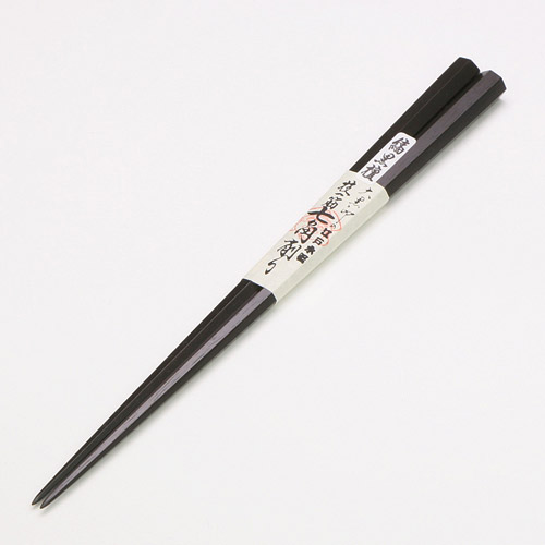 【正規品】大黒屋 江戸木箸 極上 縞黒檀 七角箸(七角削り)大・中 【送料無料】【メール便対応】