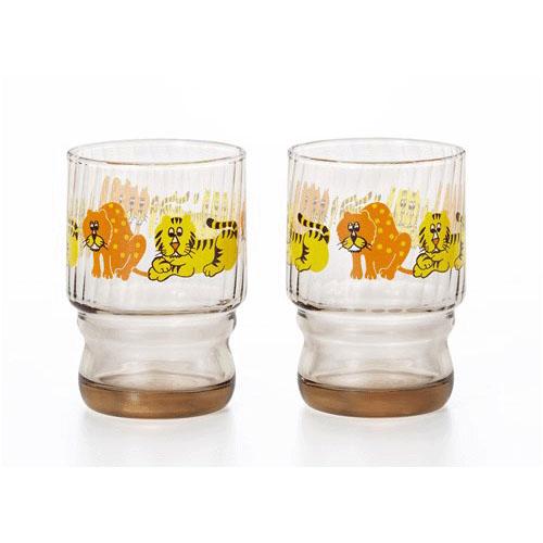 楽天市場】レトロ 水飲みコップ ペアセット ズーメイト 235ml｜レトロ