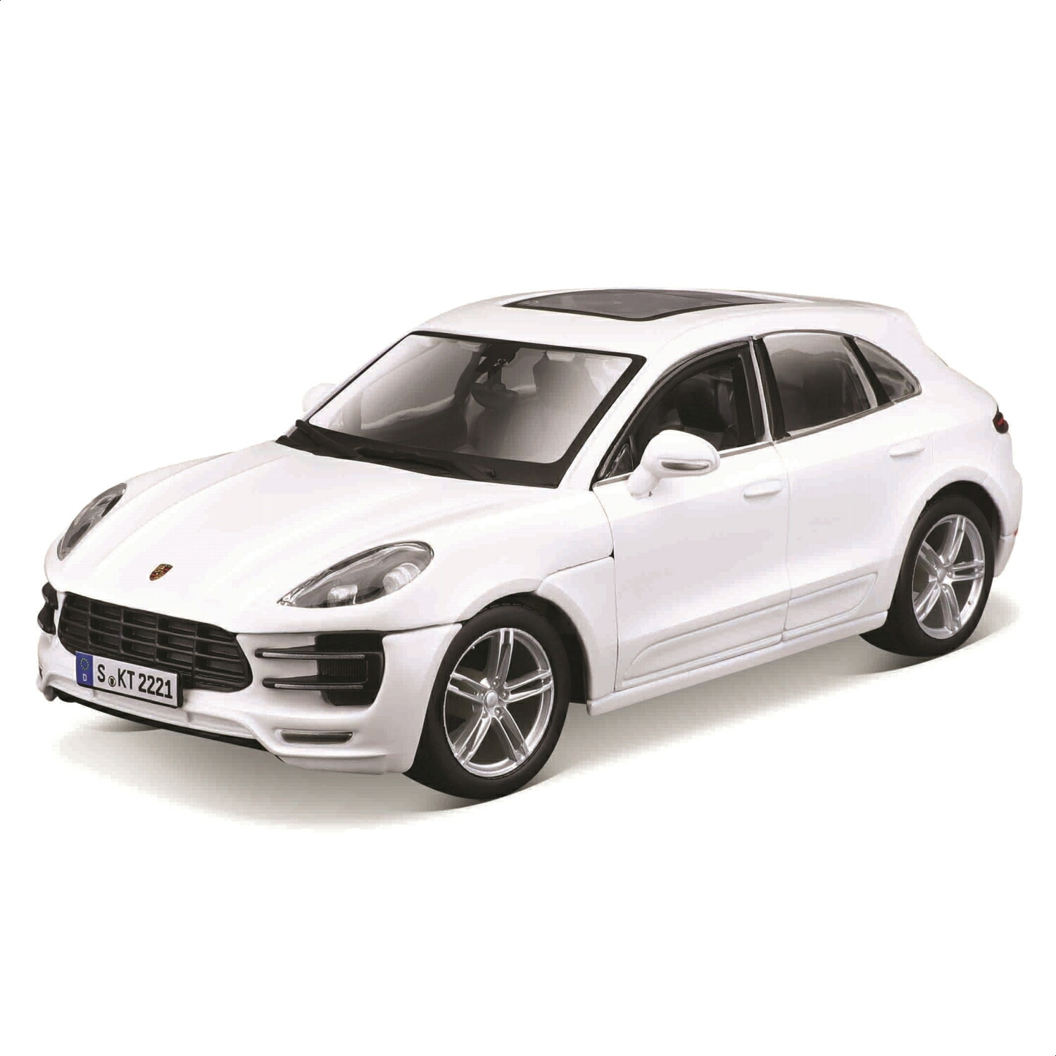 【極美品】ミニチャンプス1/43ミニカーポルシェ　マカンturboライトグレー ミニチャンプス 1/43 ポルシェ マカン ターボ 2018 ライトグレー