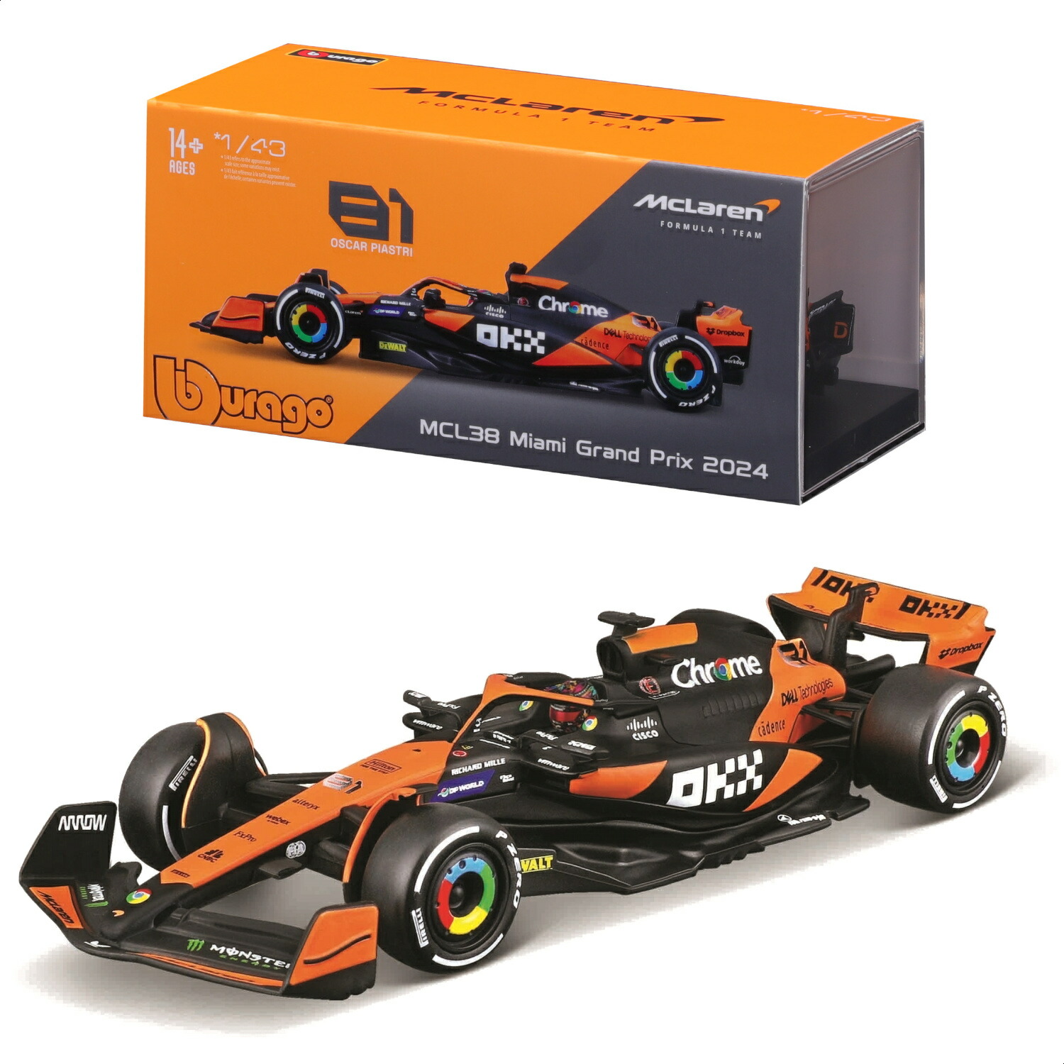 新品未開封】ブラーゴ burago 1/43 マクラーレンF1 6台セット