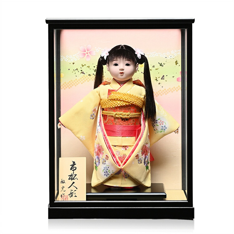 楽天市場】【市松人形】市松人形6号市松人形：ツインテール白木市松