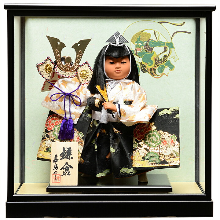 楽天市場】送料無料 東玉作 五月人形 6号ガラスケース入り武者飾り