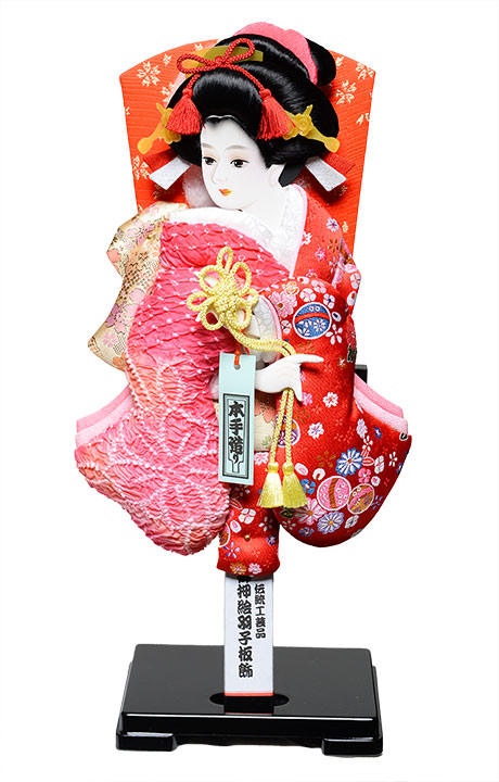 楽天市場】【羽子板】羽子板20号華苑：花柄金襴/西陣織裂地：【羽子板