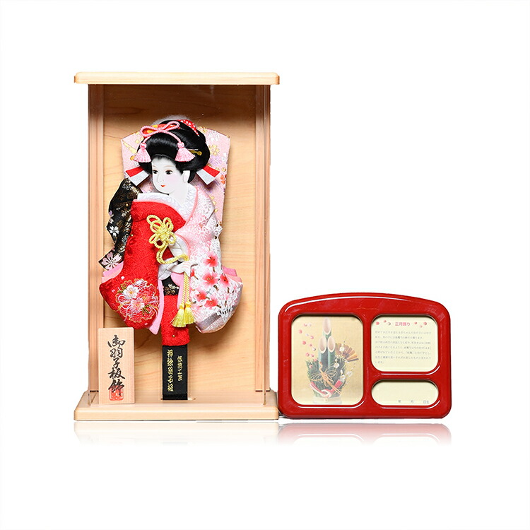 羽子板8号アクリルケース桧壁掛飾