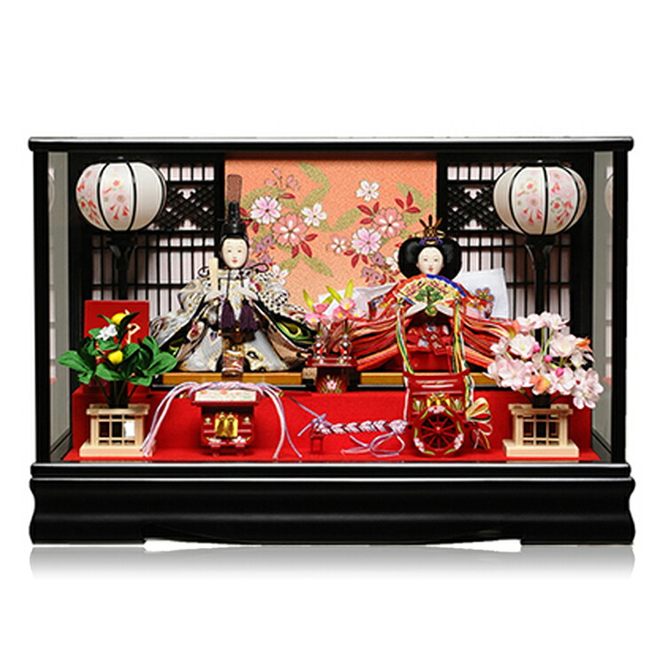 おひなさま　芥子親王柳官女　ケース入り 楽天市場】【ひなケース】十五人芥子親王柳金襴衣装：伏見屋監修