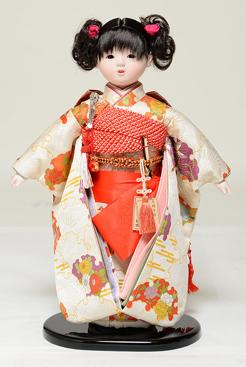 楽天市場】【ひな人形】【市松人形】市松人形 8号市松人形：正絹有松 