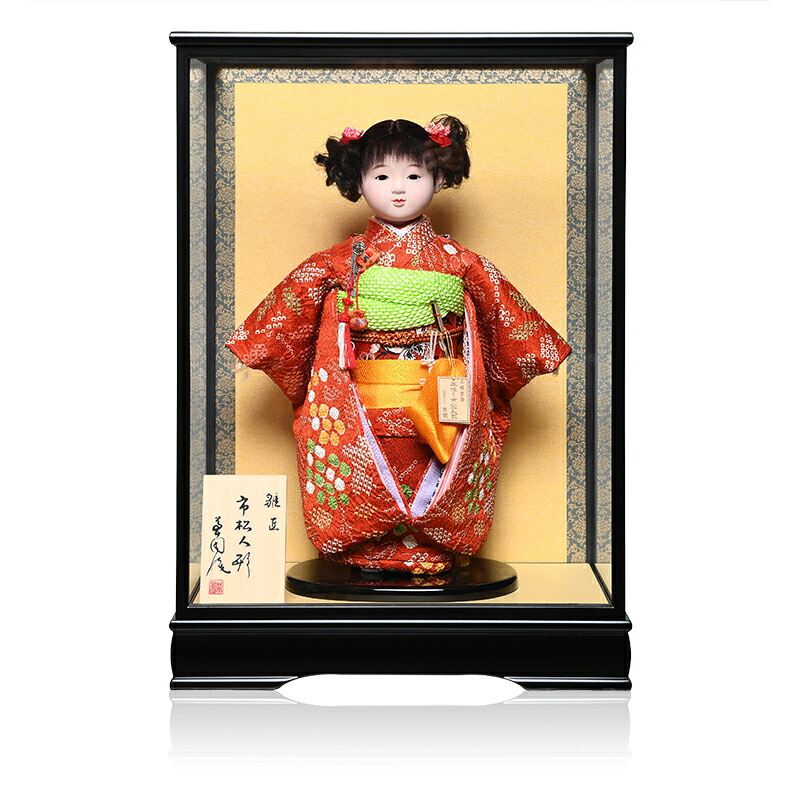楽天市場】【市松人形】13号市松人形：正絹汕頭刺繍衣裳
