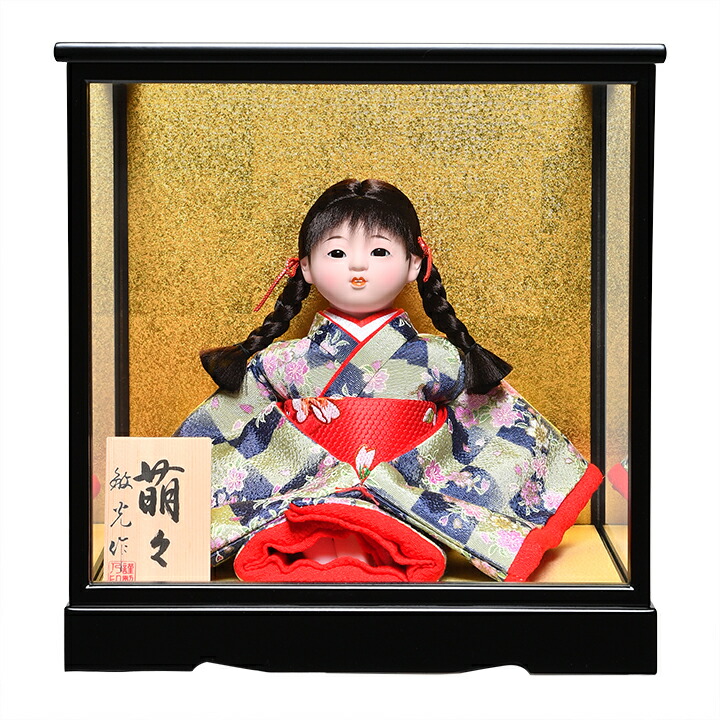 楽天市場】ケース飾り 藤香 日本人形 市松人形 初節句 ケース入り お雛
