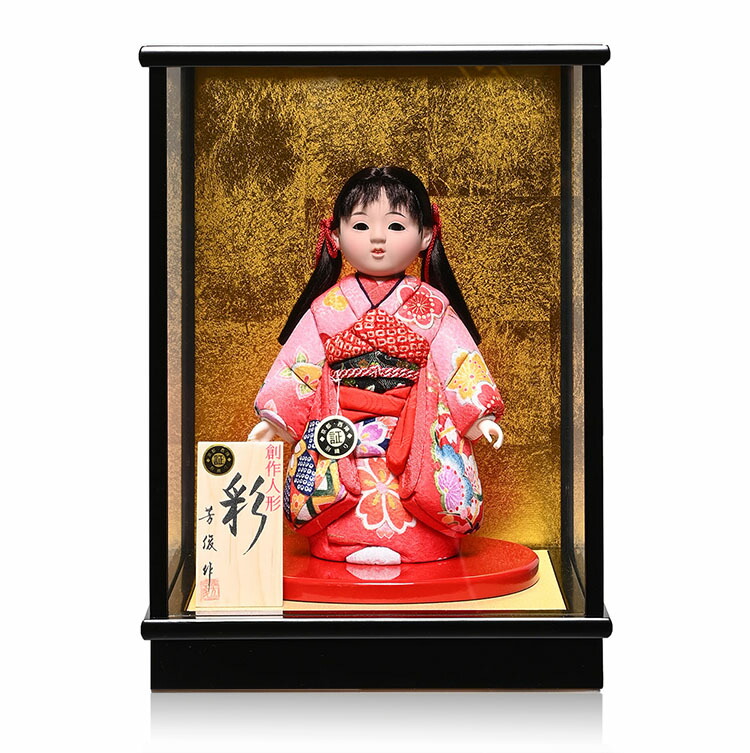 ●新品●敏光作●　市松人形　金彩衣装 楽天市場】市松人形 松寿作 市松人形 金彩京友禅 カトレア 松寿 ICMY