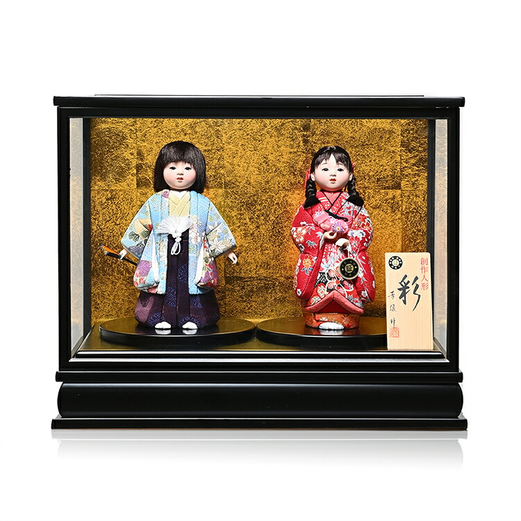 夫婦雛人形 楽天市場】【雛人形】【ひな人形】【市松人形】7号京友禅夫婦