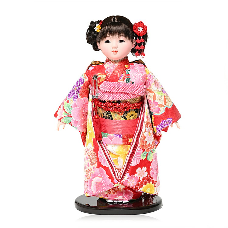 楽天市場】【市松人形】市松人形6号市松人形：ツインテール白木