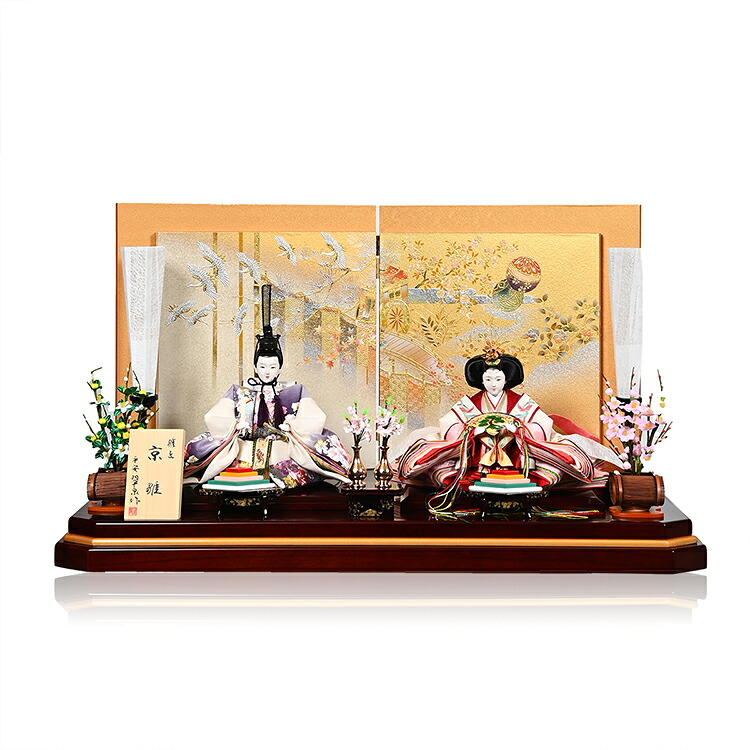 【小京都】【ひな人形】?親王飾?京十番親王：翔鶴雛：翠泉作【雛人形】【親王飾】