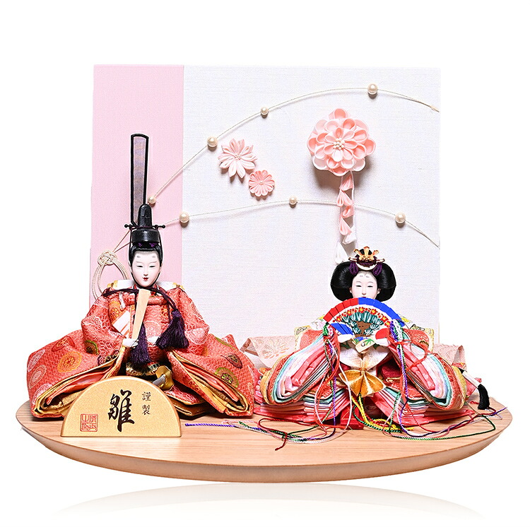 【ひな人形】親王飾?柳親王飾：夢花雛：伏見屋監修【雛人形】【親王飾】