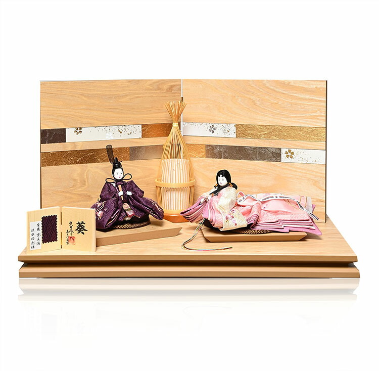 【柴田家千代】【ひな人形】親王飾?小芥子親王：手刺繍衣装：柴田家千代作【雛人形】【親王飾】
