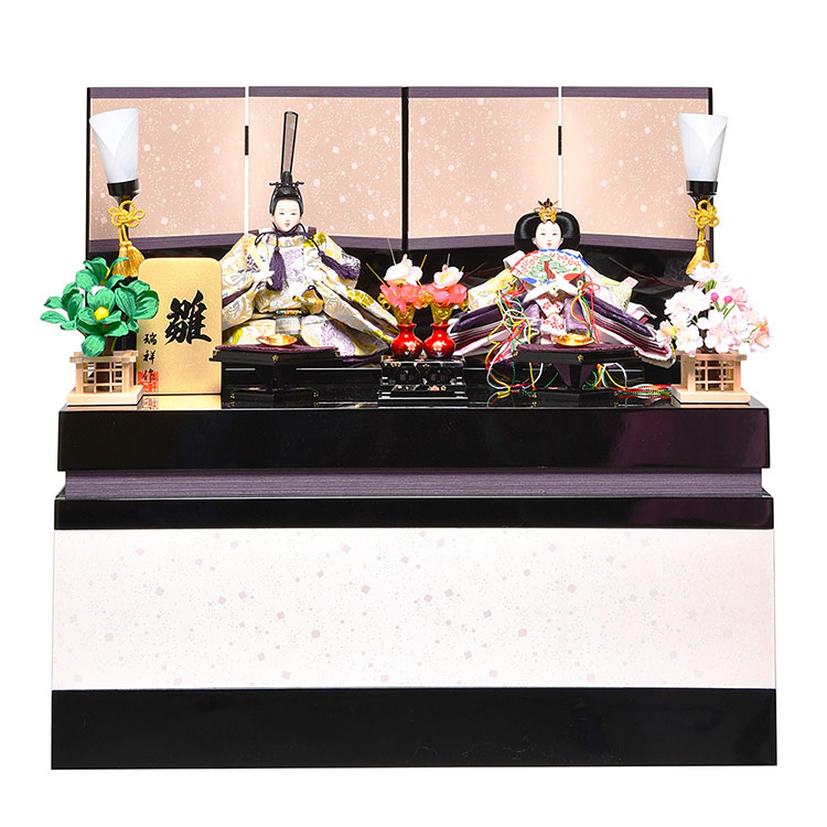 【雛人形収納飾】 小三五親王：光琳雛：瑞祥作【雛人形】【親王飾】｜人形の伏見屋