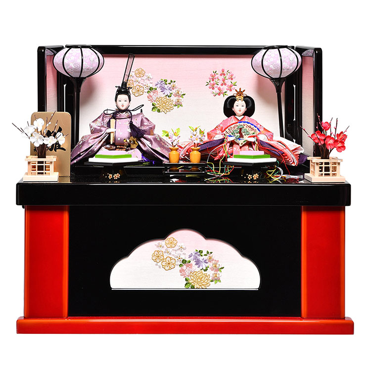 【雛人形収納飾】収納飾 小三五親王飾：美桜雛：伏見屋監修【雛人形】【親王飾】