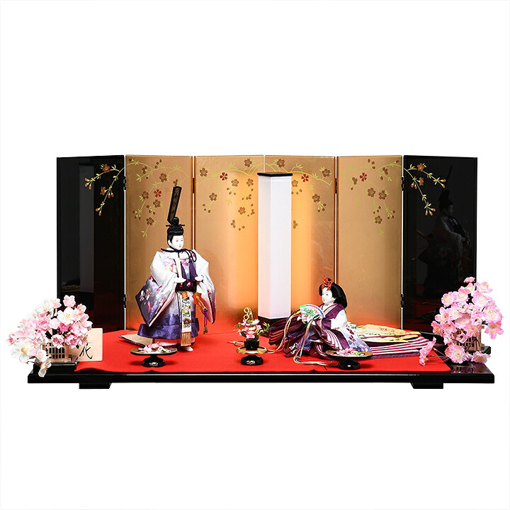【立雛】【親王飾】京三五親王立雛飾：菊花雛：平安優香作【雛人形】
