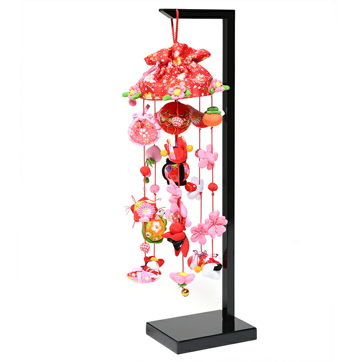 楽天市場】つるし飾り 7連 スタンド付き TRS-BZ-NO-07 桃の節句 雛祭り