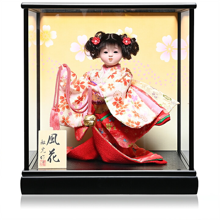 楽天市場】【【わらべ人形】8号明日香 まり 木製カブセケース