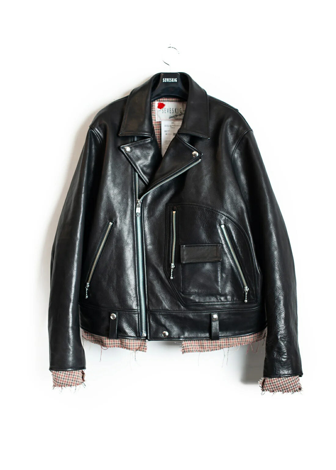 革ジャンブルゾン　本牛革　SEVESKIG 日本製　Lサイズ 革ジャンブルゾン 本牛革 SEVESKIG 日本製 Lサイズ