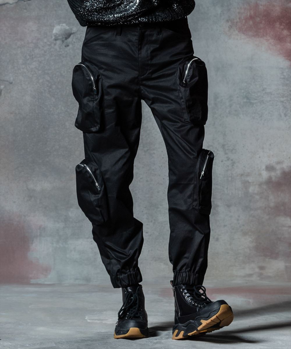 楽天市場】glamb グラム Long rib cargo pants メンズ ロングリブ