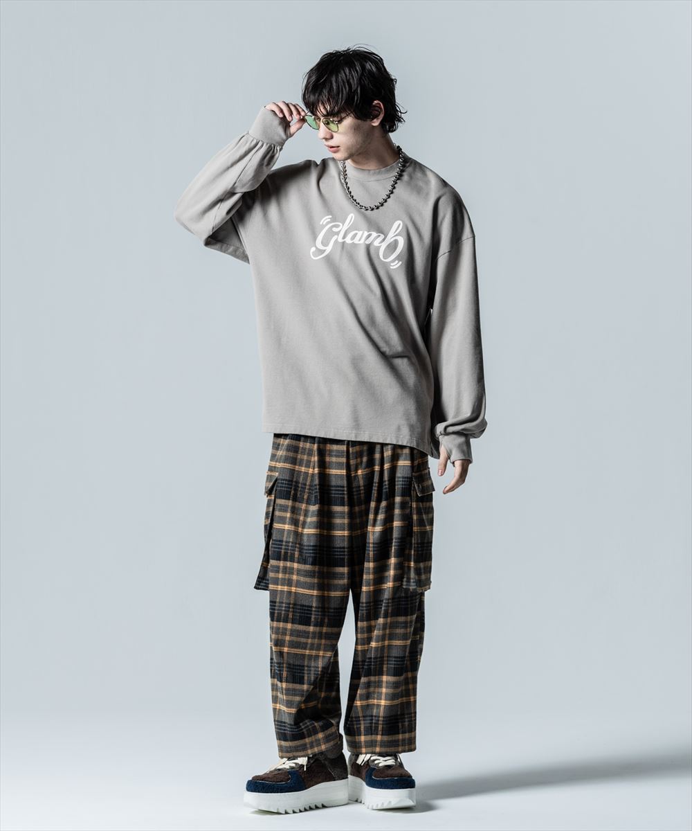 glamb グラム　Check Baggy Cargo Pants チェックバギーカーゴパンツ