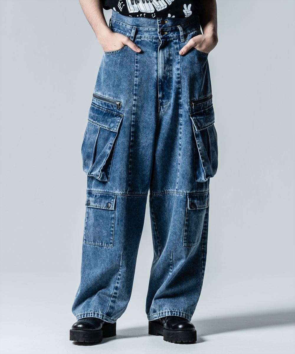 glamb グラム　Chemical Cargo Denim ケミカルカーゴデニム