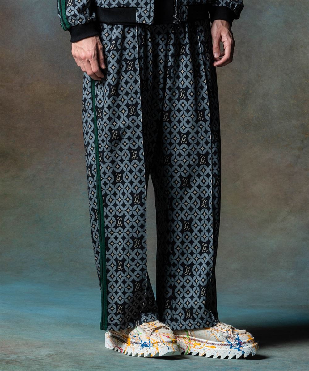 glamb グラム　Glitter Monogram Jersey Pants グリッターモノグラムジャージパンツ