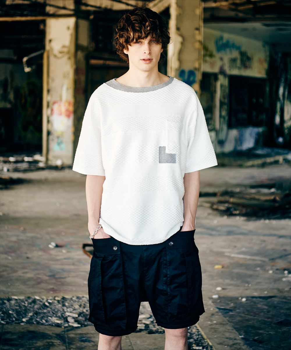 glamb グラム　Boat Neck Layered T-Shirt / ボートネックレイヤードＴシャツ