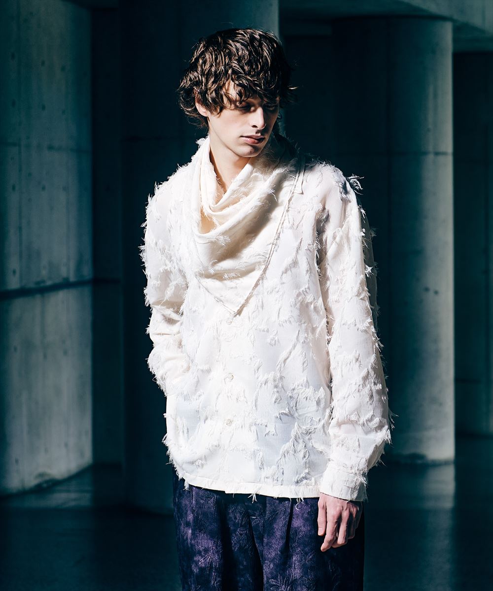 glamb グラム　Fuzzy Scarf Shirt / ファジースカーフシャツ